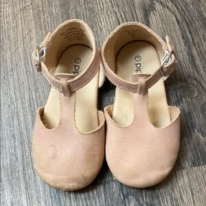 Piper Finn T Bar Mary Jane Flats Size 7 Pink Leather